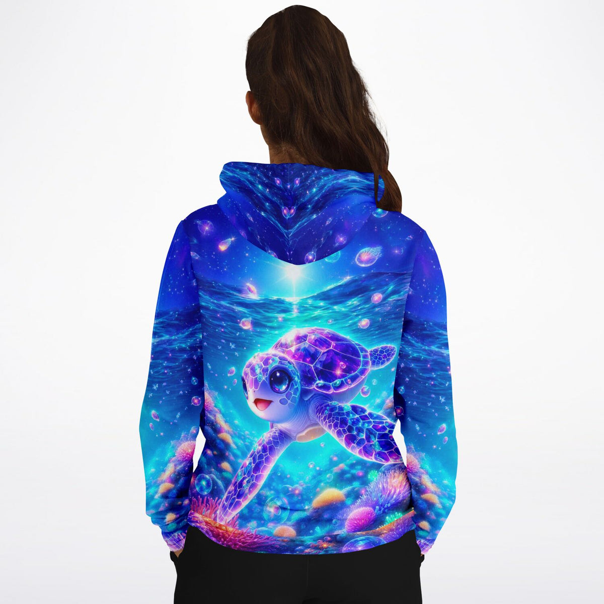 Dreamer Hoodie mit Sternenschildkröte im Ozean-Design, passend zu beliebten Motiven wie Diamond Painting und Malen nach Zahlen
