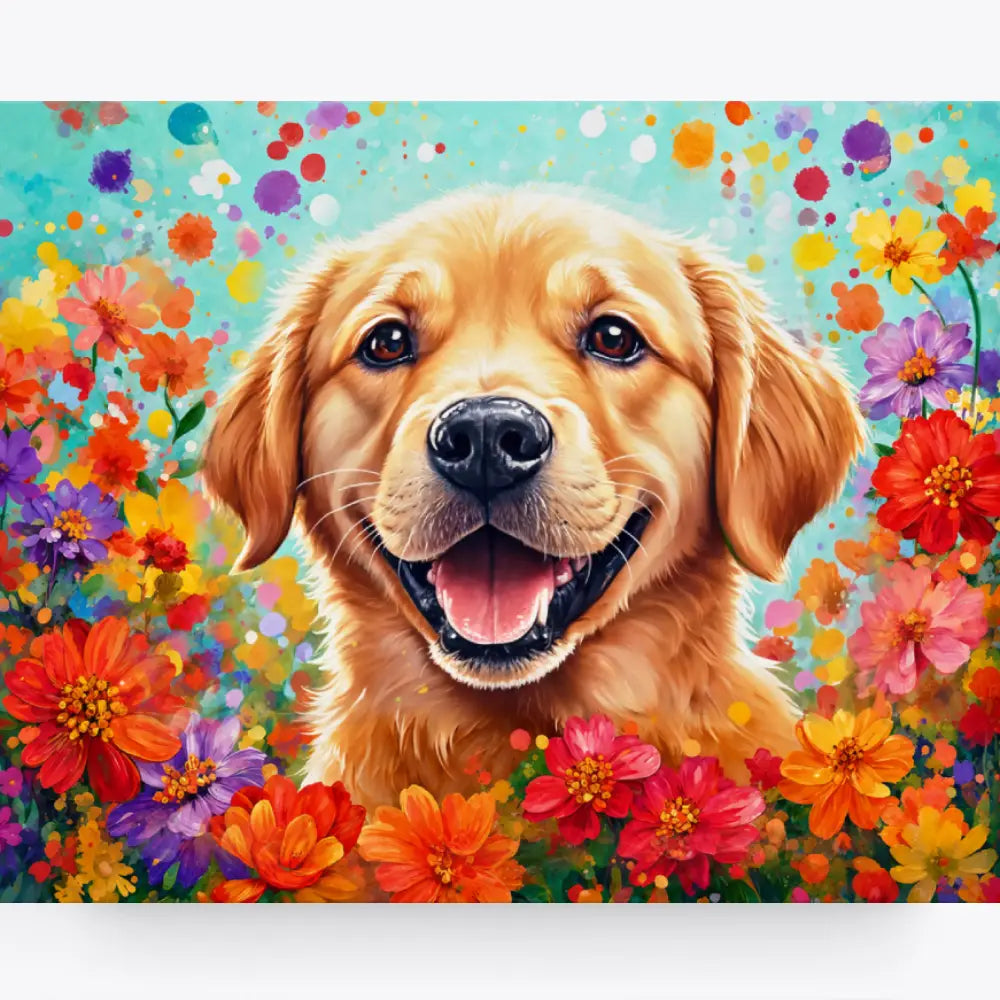 Peinture par numéros - Sourire à quatre pattes