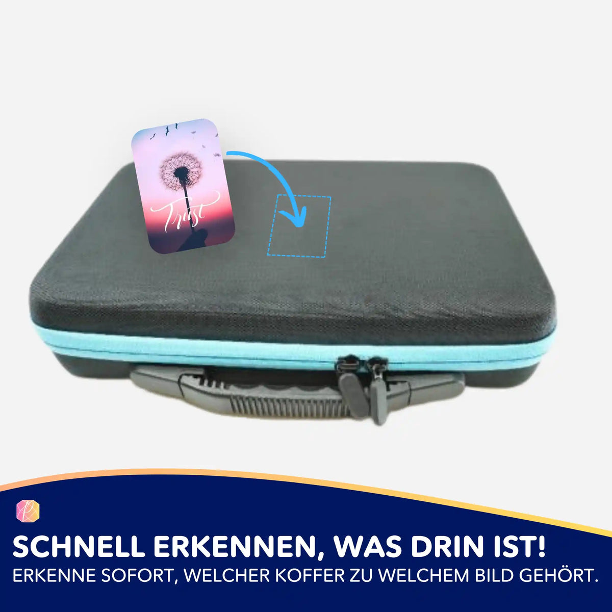 Picmondoo Diamond Painting Aufkleber Trust zum Markieren von Aufbewahrungskoffern für Diamanten Painting Zubehör