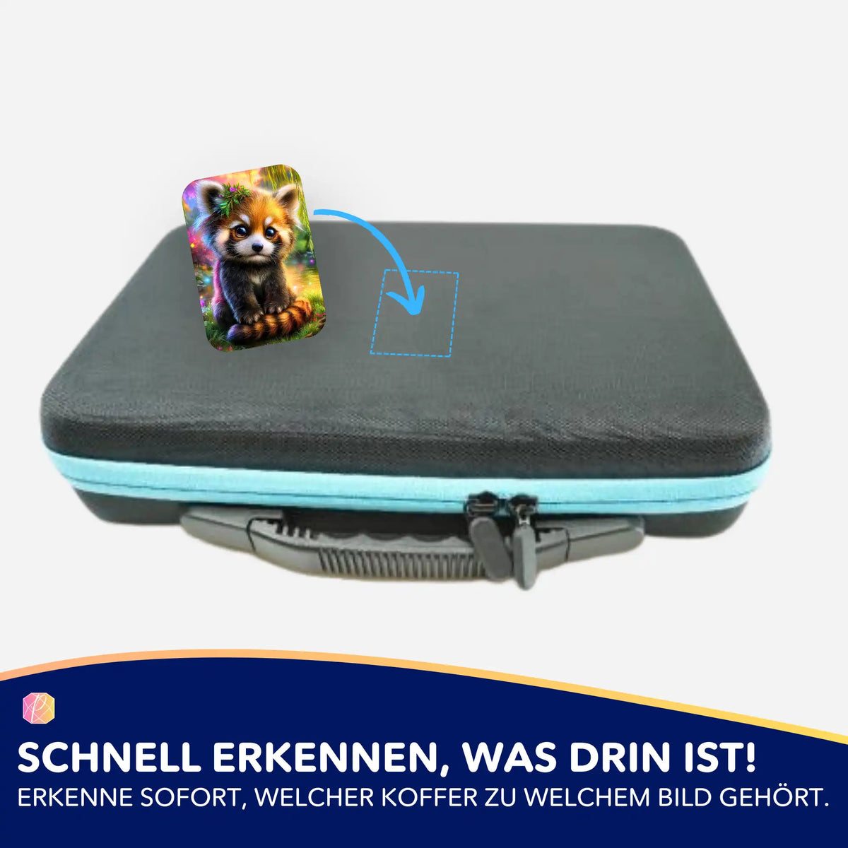 Picmondoo Sticker Kind des Waldes zur Organisation von Diamond Painting Koffern und Zubehör