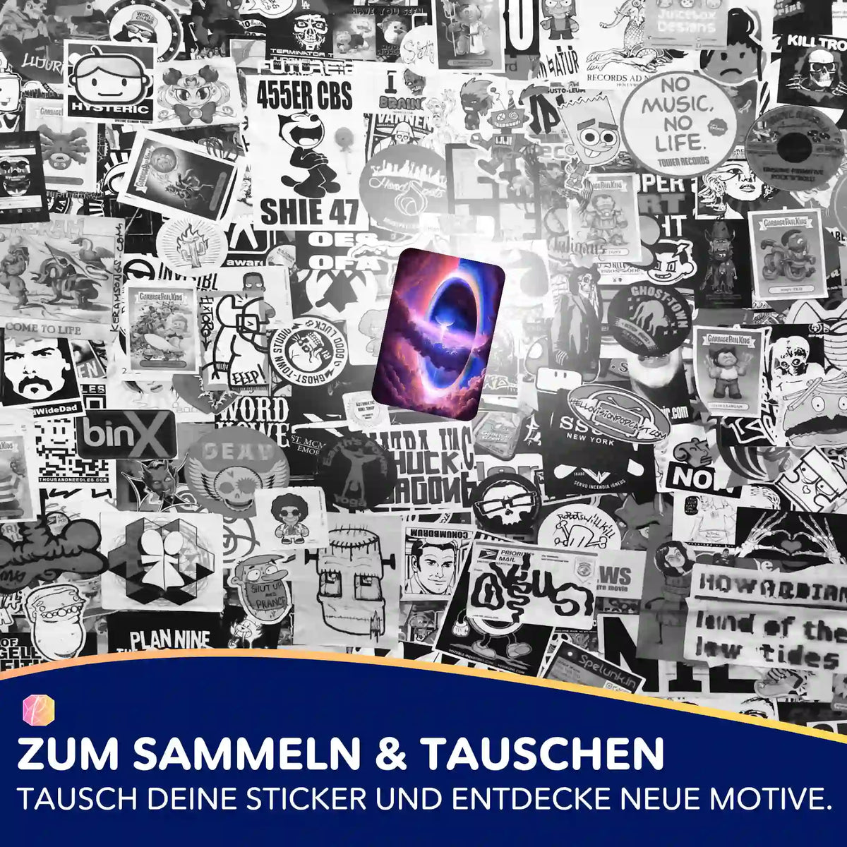Picmondoo Sticker-Set Tor in die andere Welt für Diamond Painting Fans zur Organisation von Diamanten Painting Zubehör