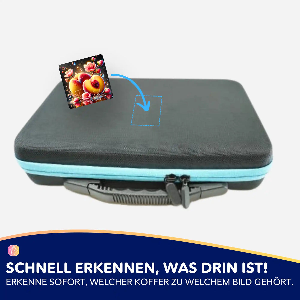 Picmondoo Diamond Painting Aufkleber-Set zur Organisation von Zubehörkoffern für Malen nach Zahlen und Diamanten Painting