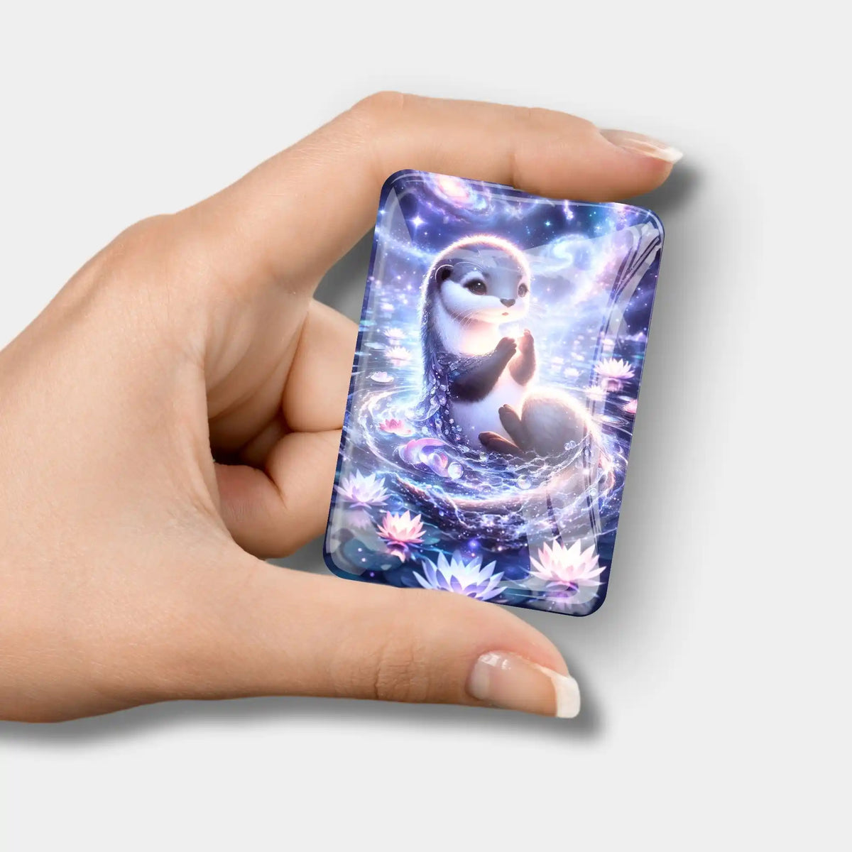 Magischer Coverminder Hüterin der Sterne für Diamond Painting mit Otter-Motiv als praktisches magnetisches Zubehör
