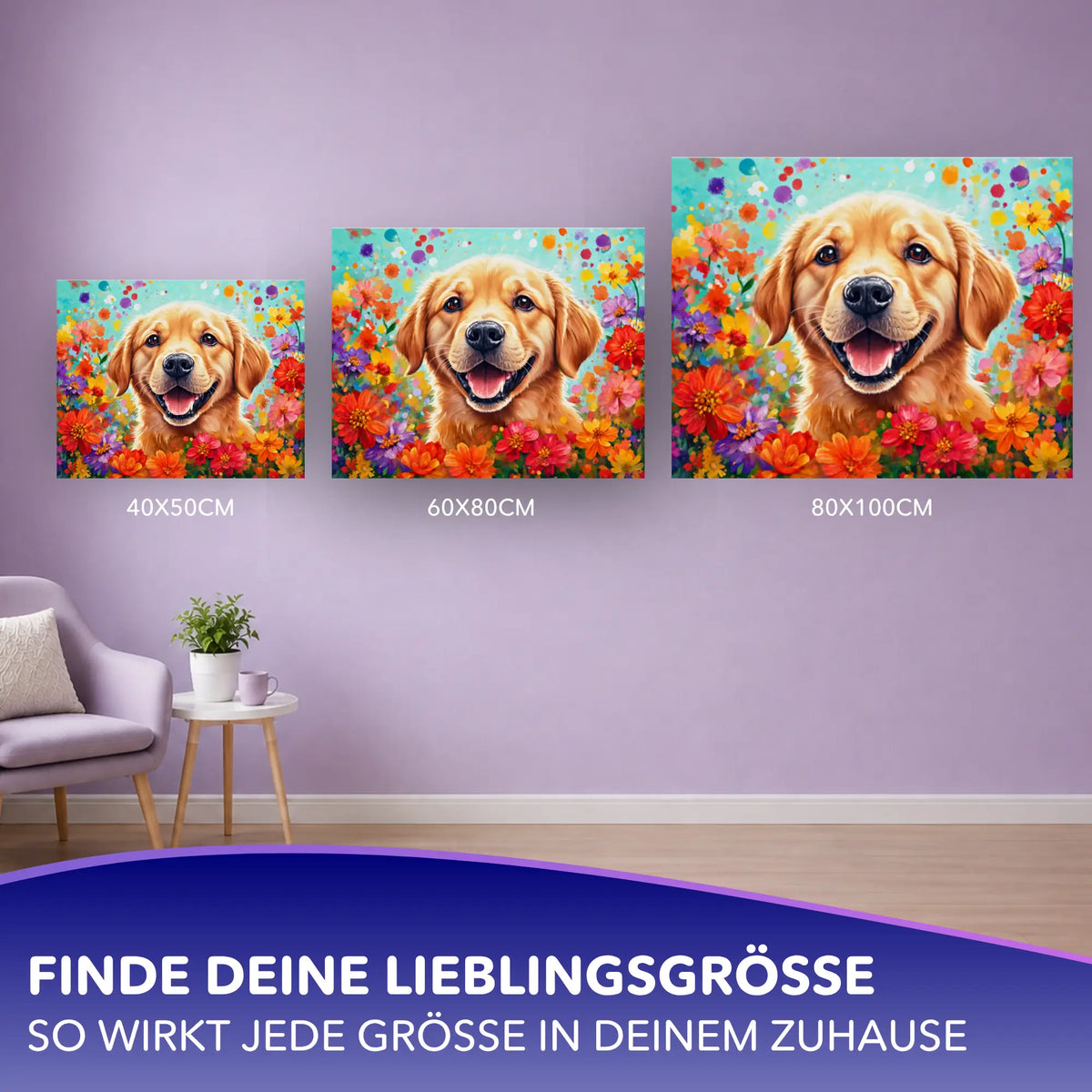 Peinture par numéros - Sourire à quatre pattes