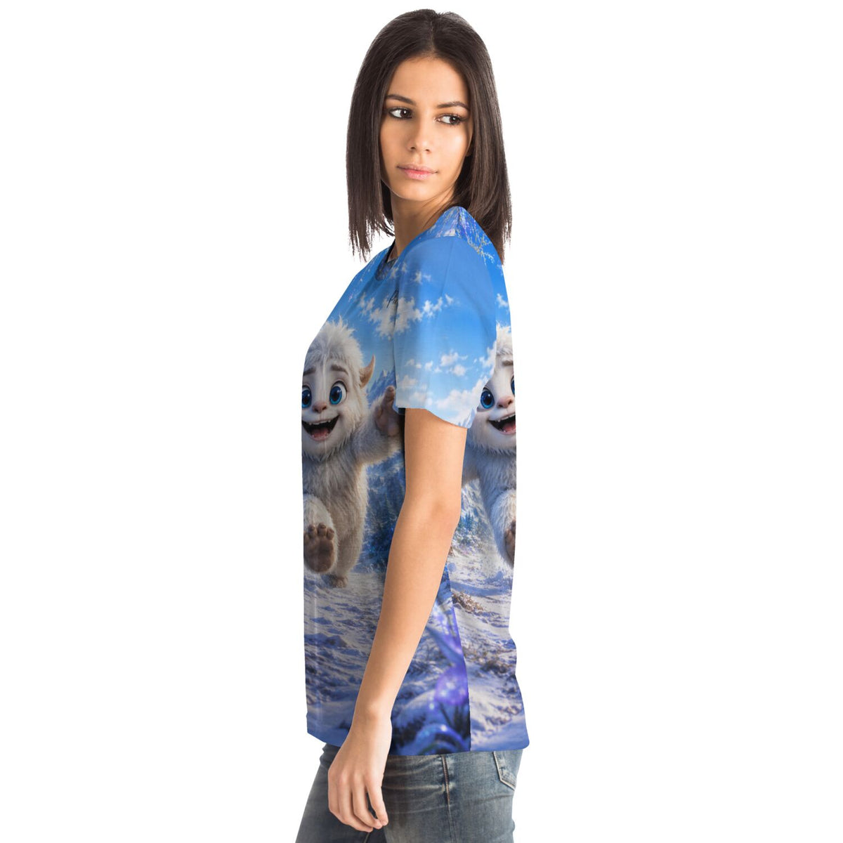 Dreamer T-Shirt mit flauschigem Yeti-Motiv, perfekt kombinierbar mit Diamond Painting und Malen nach Zahlen für Erwachsene