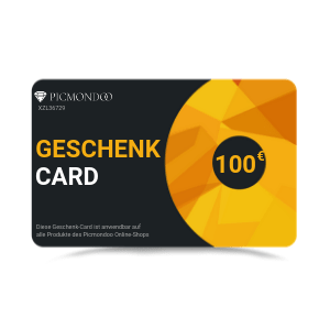 Picmondoo 100€ Geschenkgutschein für Diamond Painting und Malen nach Zahlen Sets
