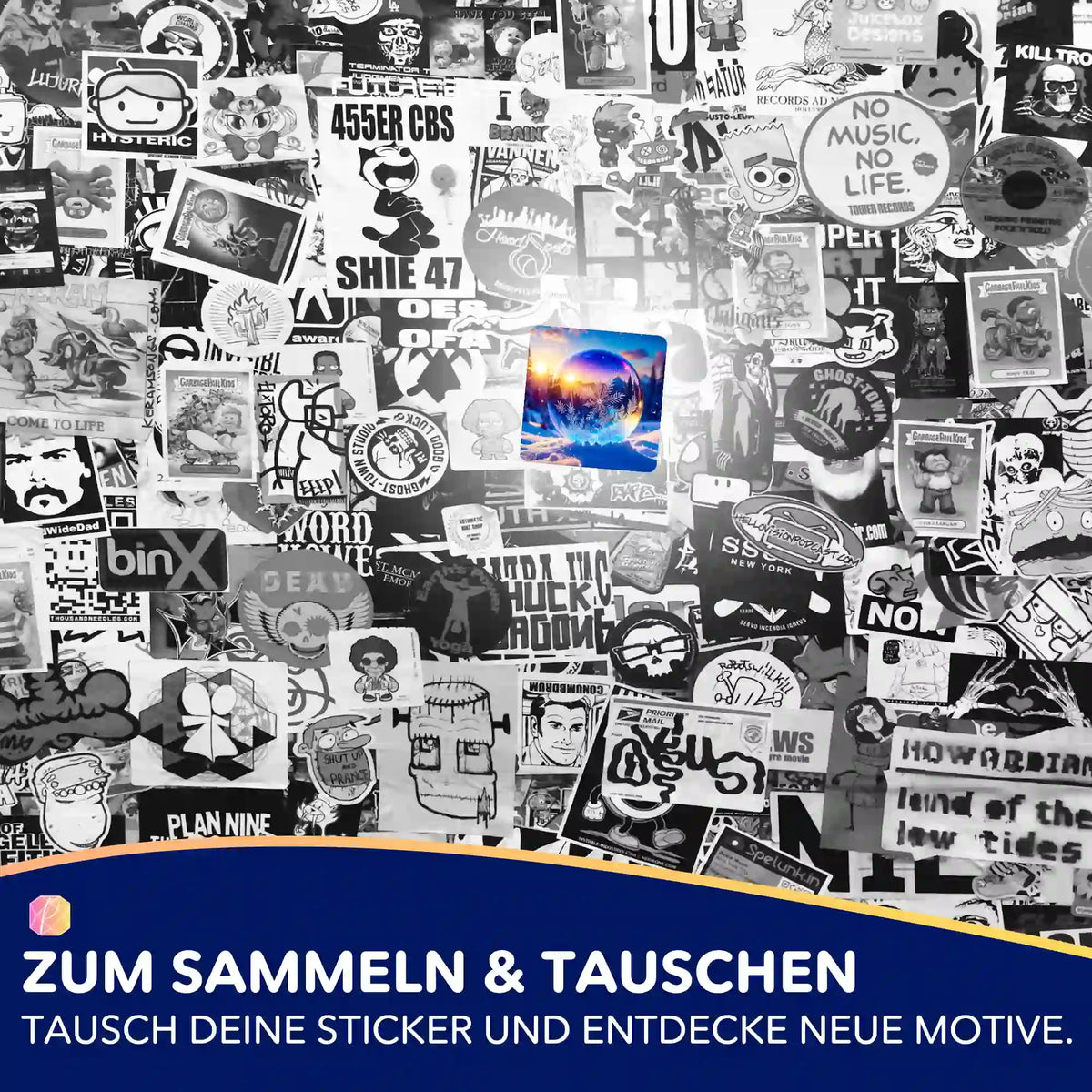 5er-Set Kristallwelt Aufkleber für Diamond Painting Fans und zur Gestaltung von Malen nach Zahlen Zubehör