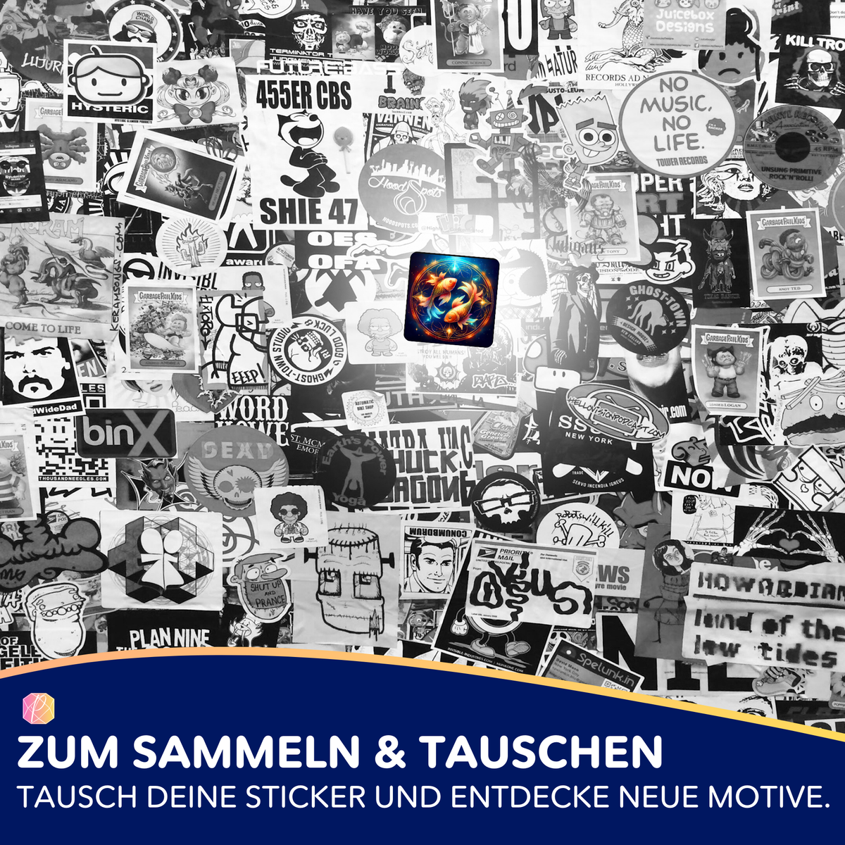 Picmondoo Sticker-Set Sternzeichen Fisch für Diamond Painting Zubehör und Organisation