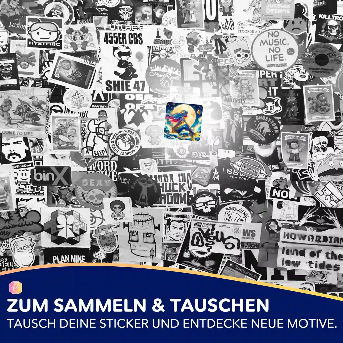 Buntes Meerjungfrau Sticker-Set für Diamond Painting Zubehör – ideal zum Organisieren deiner Bastelmotive