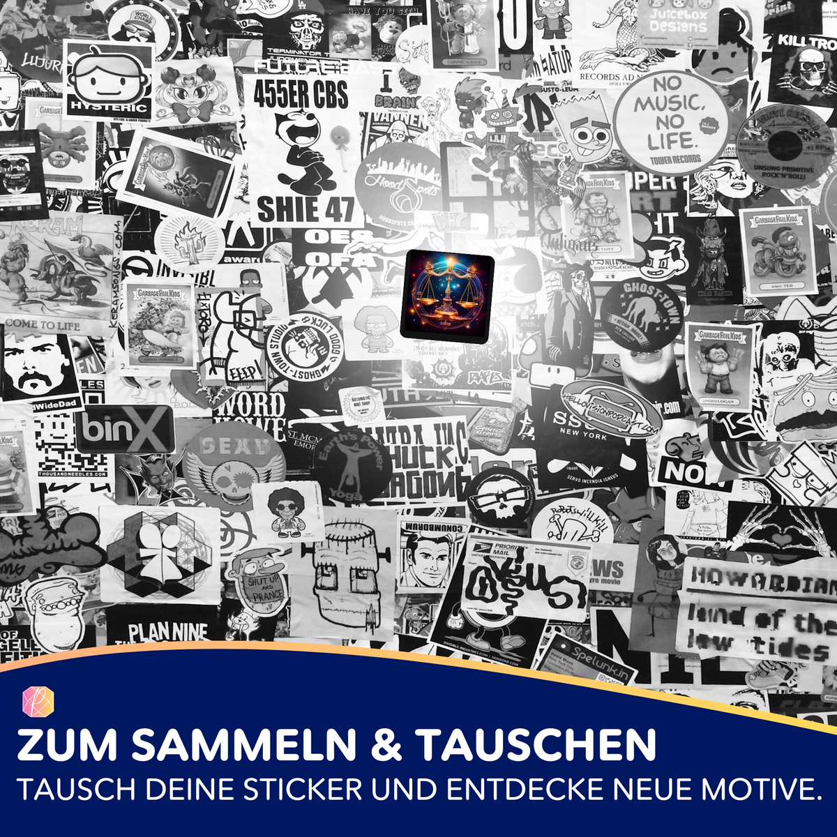 Waage Sternzeichen Sticker für Diamond Painting und Malen nach Zahlen Fans aus dem Picmondoo 5er-Set