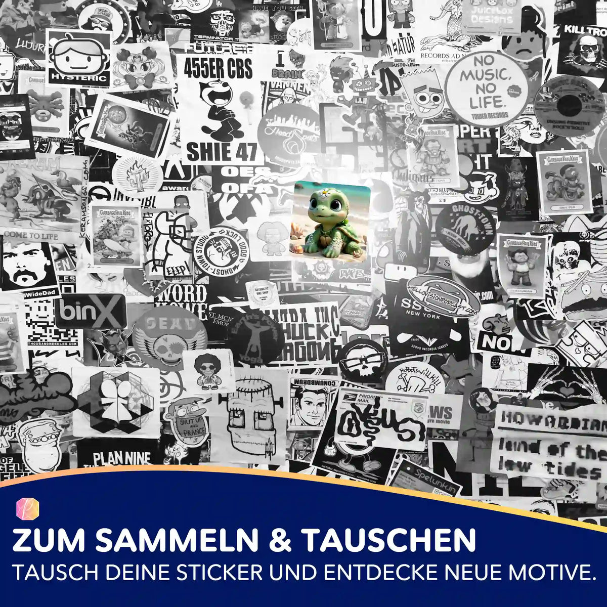 Sunny Schildi Aufkleber-Set für Diamond Painting Fans zur Organisation von Zubehör und Bastelsets