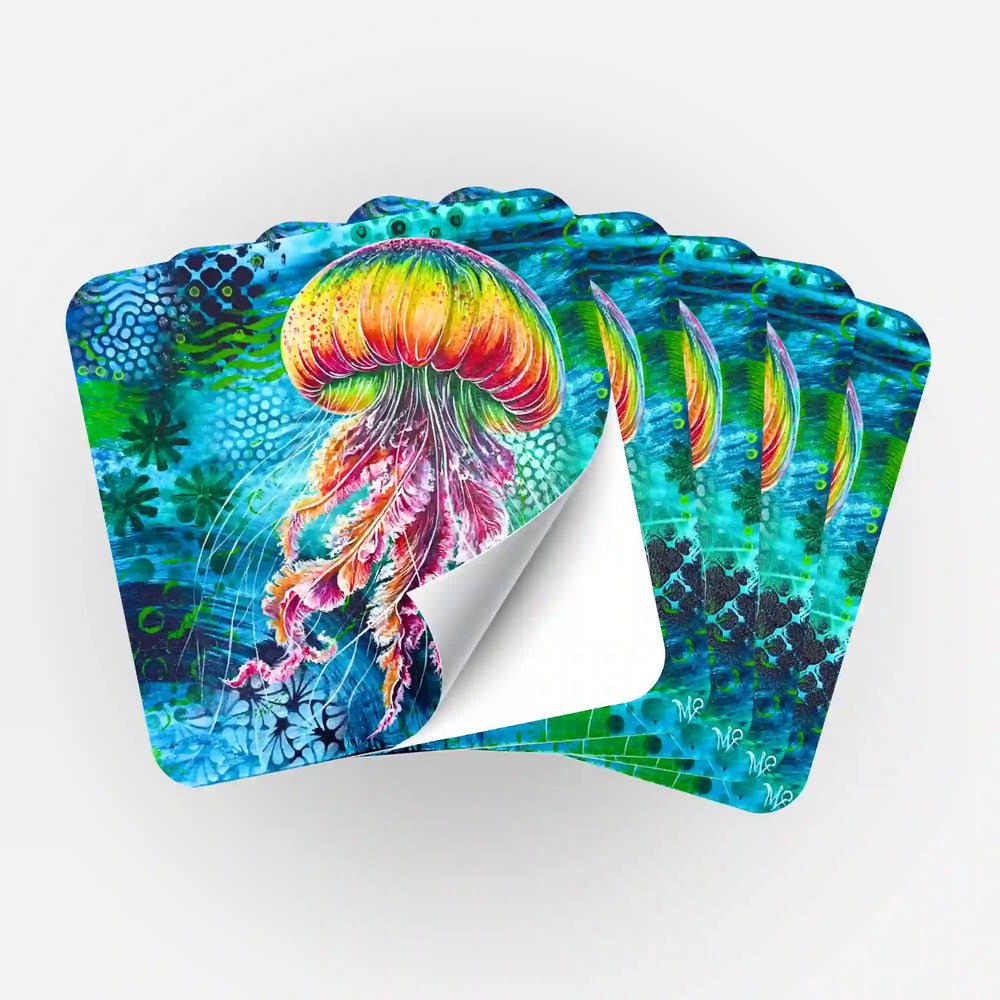 Aufkleber 5er-Set - Medusa Solaris