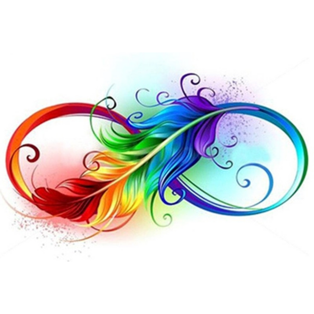 Diamond Painting Mini - Plume de l'infini