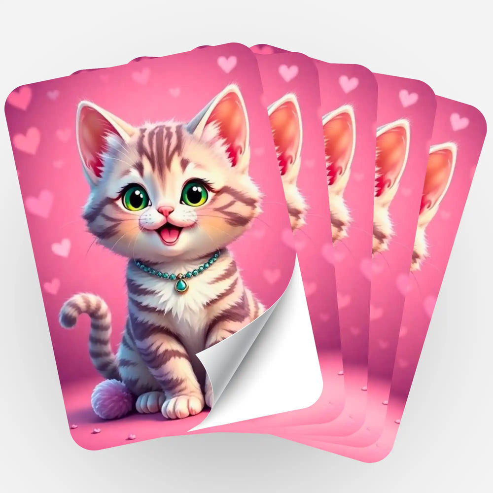 Lot de 5 autocollants - Pippa