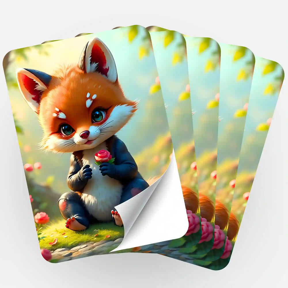 Lot de 5 autocollants - Renard Kasper