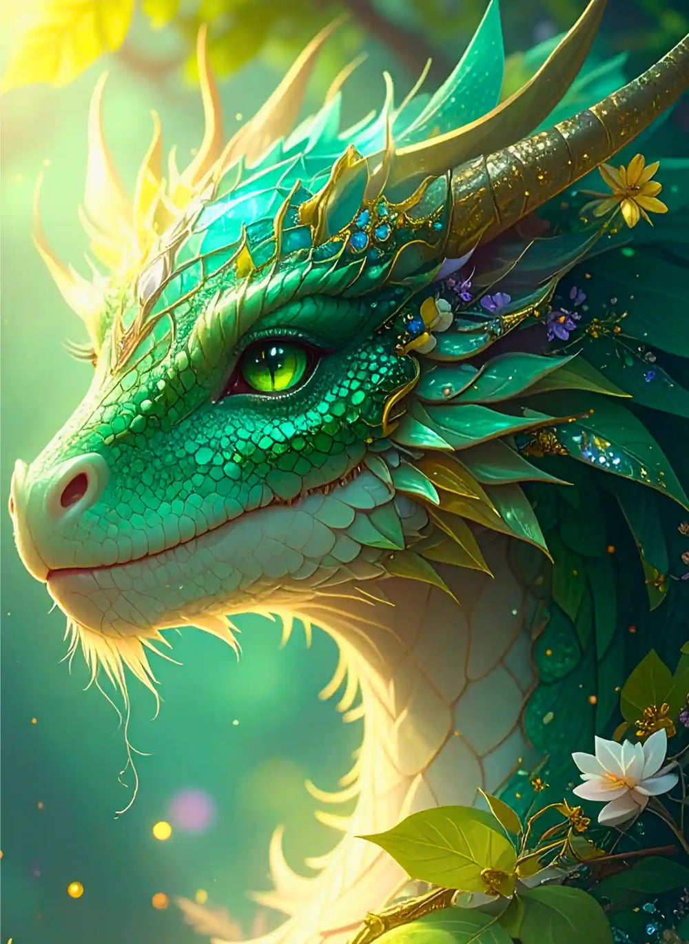 Diamond Painting - Le live de Moni - Gardien de la forêt d'émeraude