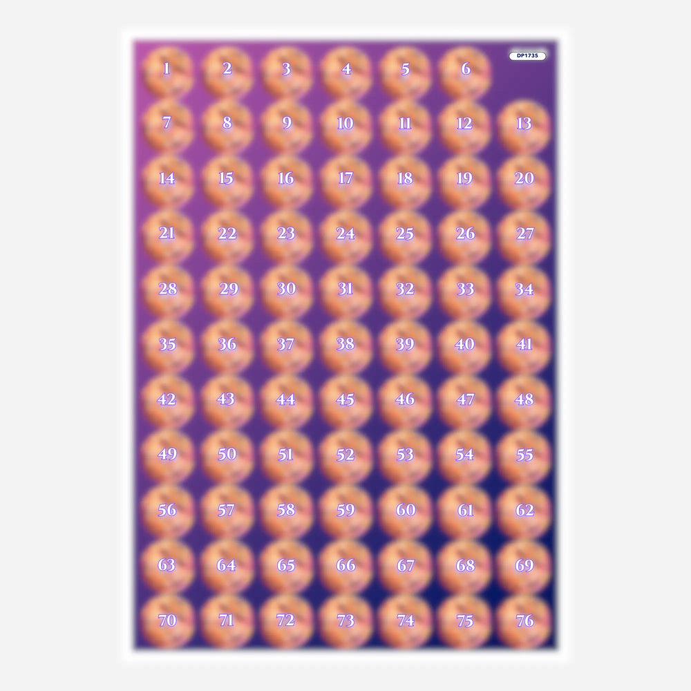 Autocollant pour petite boîte - motif estival