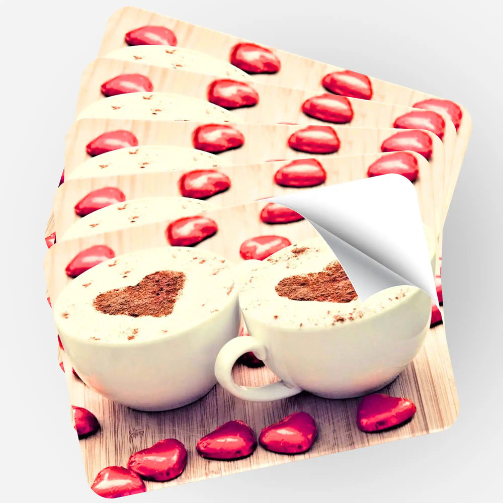 Aufkleber 5er-Set - Kaffeeliebe