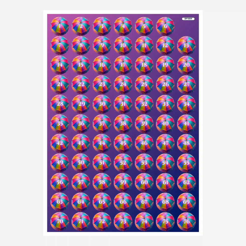 Étiquettes pour petites boîtes - La vie en toutes couleurs