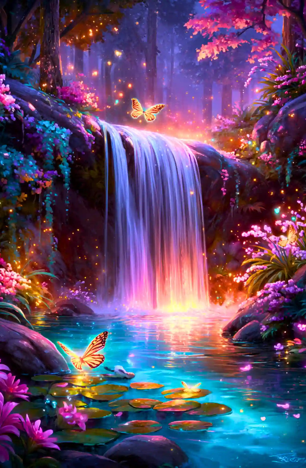 Diamond Painting - Bosquet des couleurs éveillées