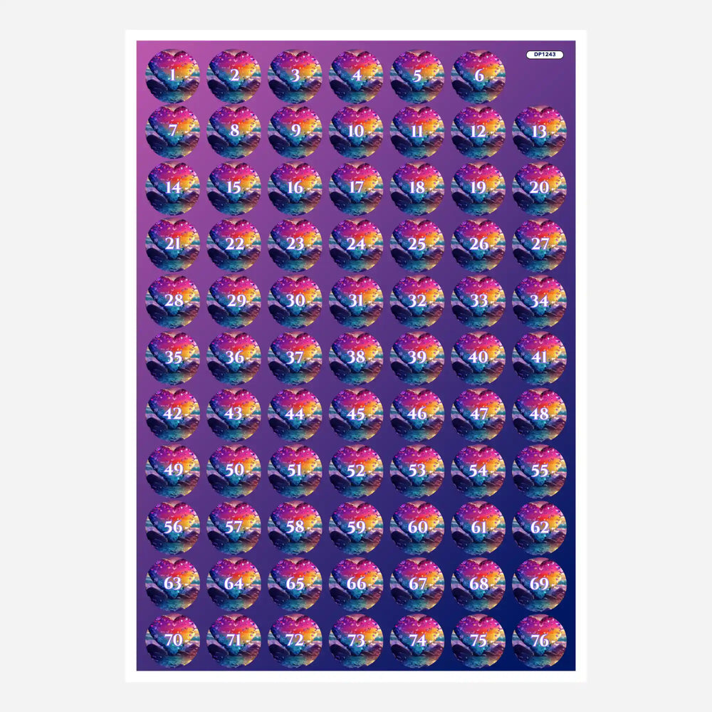 Étiquettes pour boîtes - Heart of Glitter
