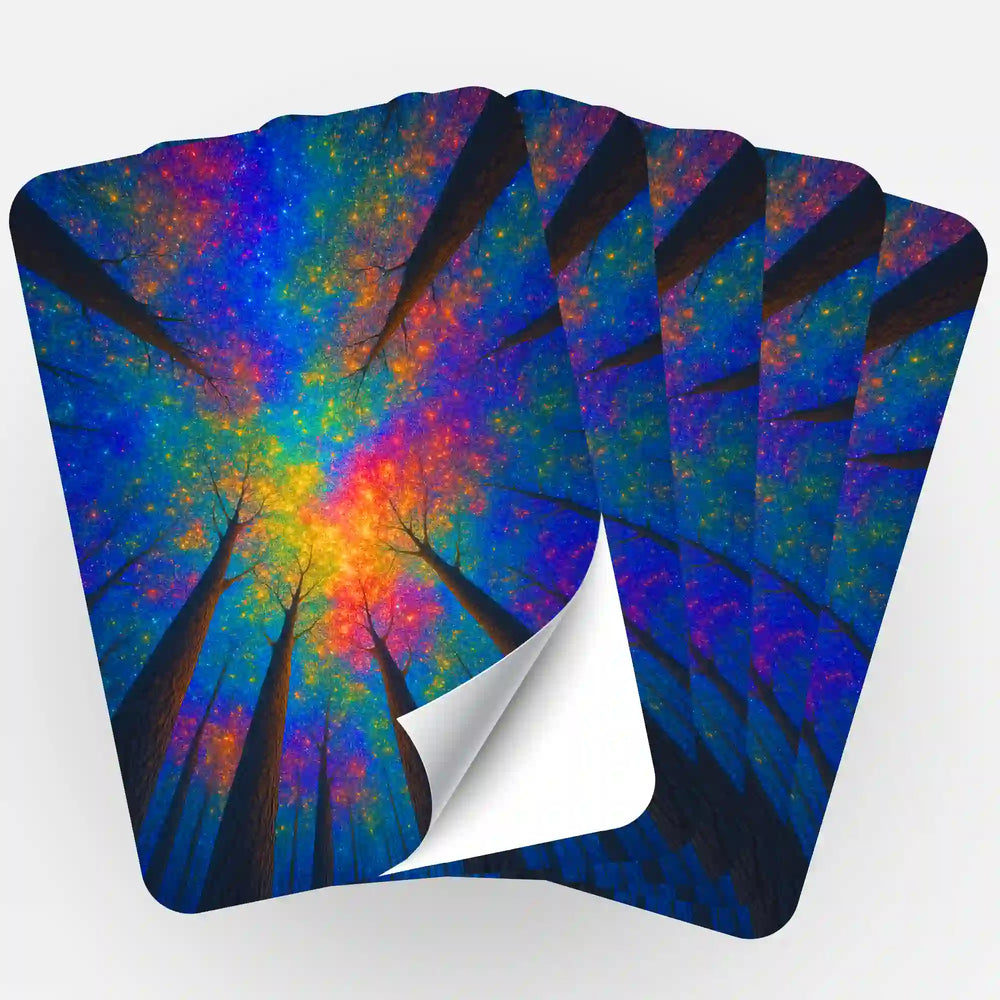 Aufkleber 5er-Set - Jennifer Special - Regenbogenwald