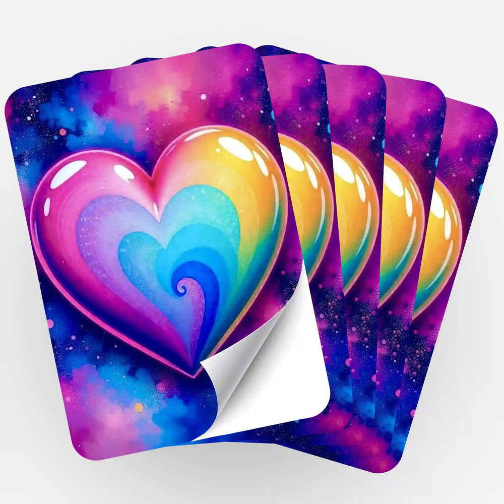 Set de 5 autocollants - Love