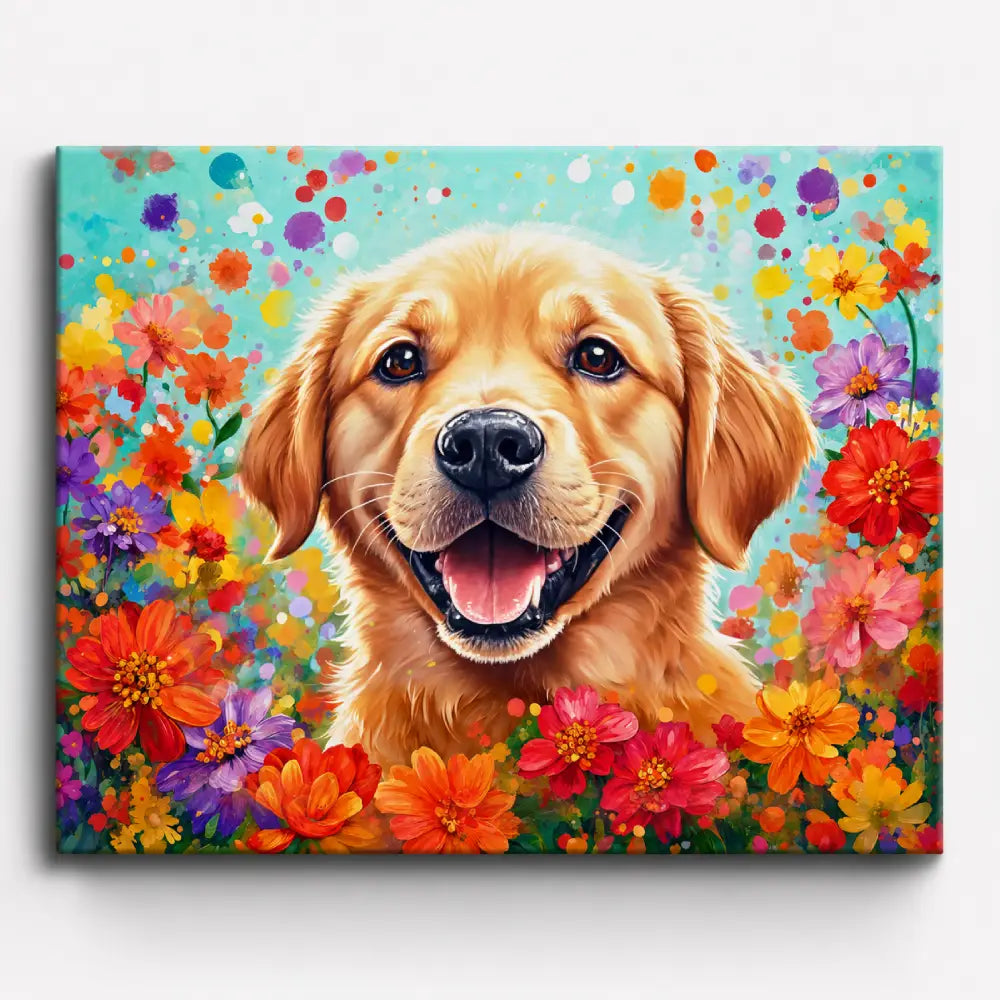 Peinture par numéros - Sourire à quatre pattes