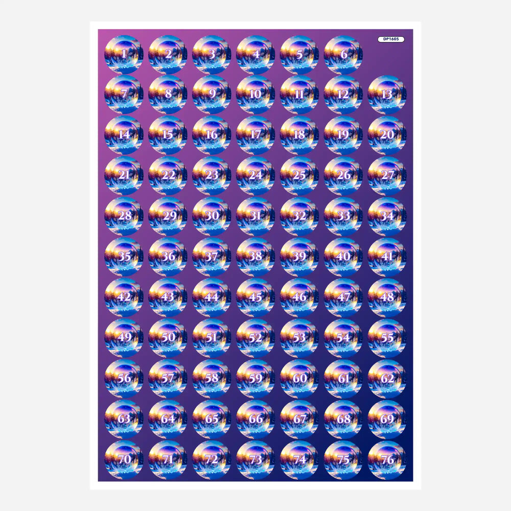 Étiquettes pour boîtes - Monde de cristal