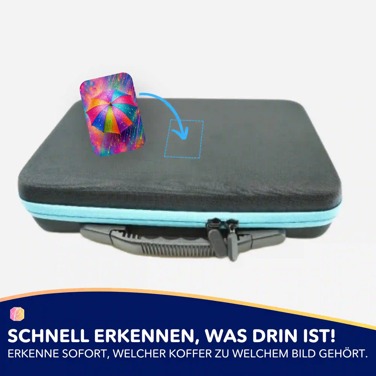 Buntes Aufkleber-Set für Diamond Painting Zubehörkoffer zur Organisation deiner Diamanten Painting Motive
