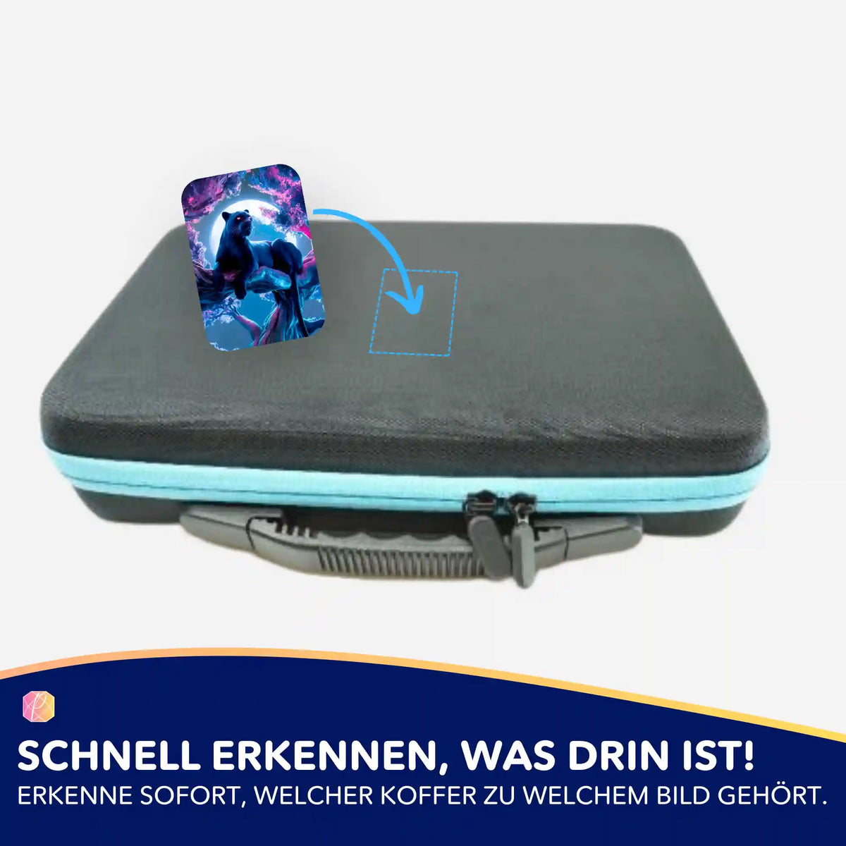 Black Panther Kirschblütentraum Aufkleber zur Organisation von Diamond Painting Zubehör und Koffern