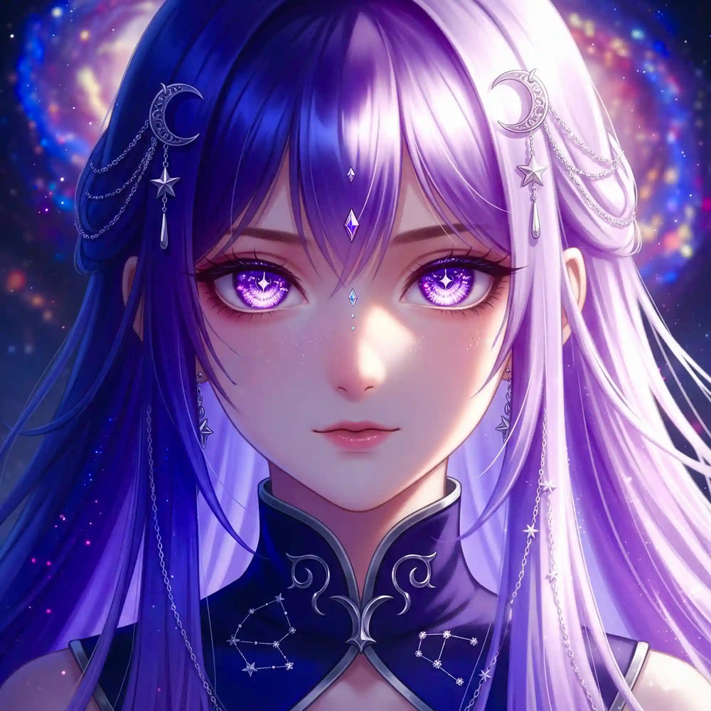 Diamond Painting - Purple Moon Star