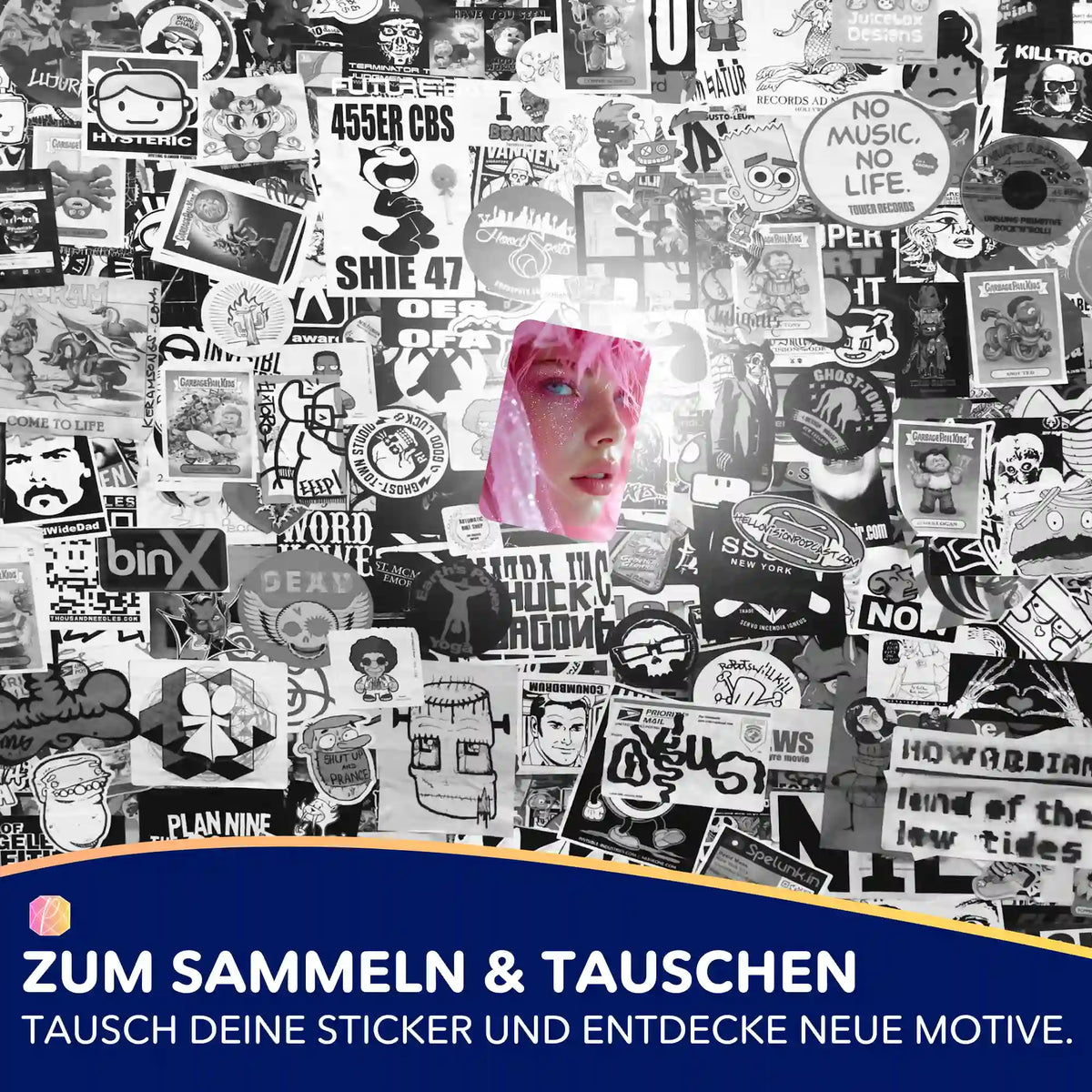 Picmondoo Moni’s Special Pink Dream Aufkleber-Set für Diamond Painting Fans zur Organisation und zum Sammeln