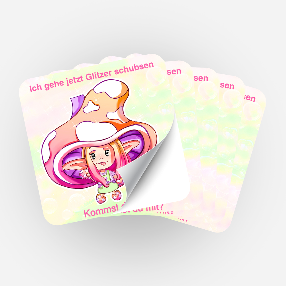 Lot de 5 autocollants - Moni's Special - Moni Shroomi