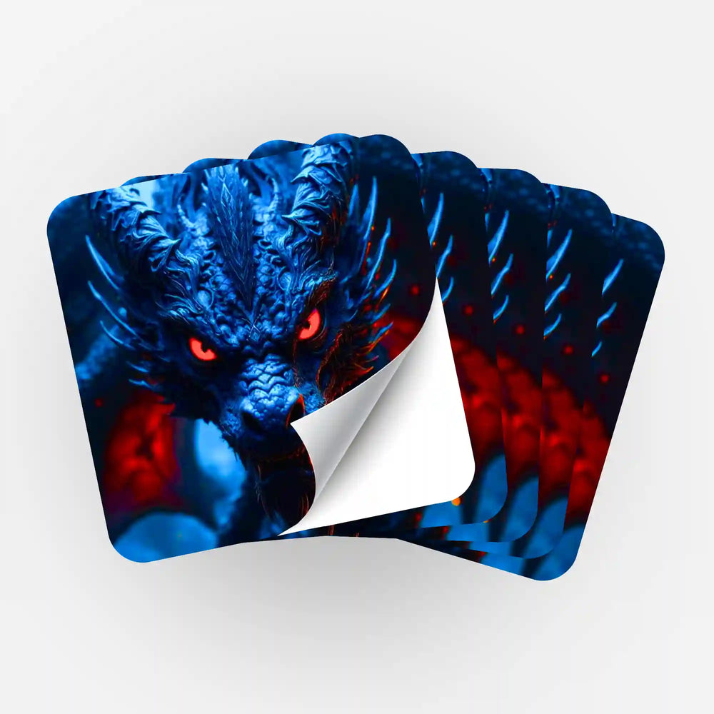 Aufkleber 5er-Set - Red Eyes Dragon