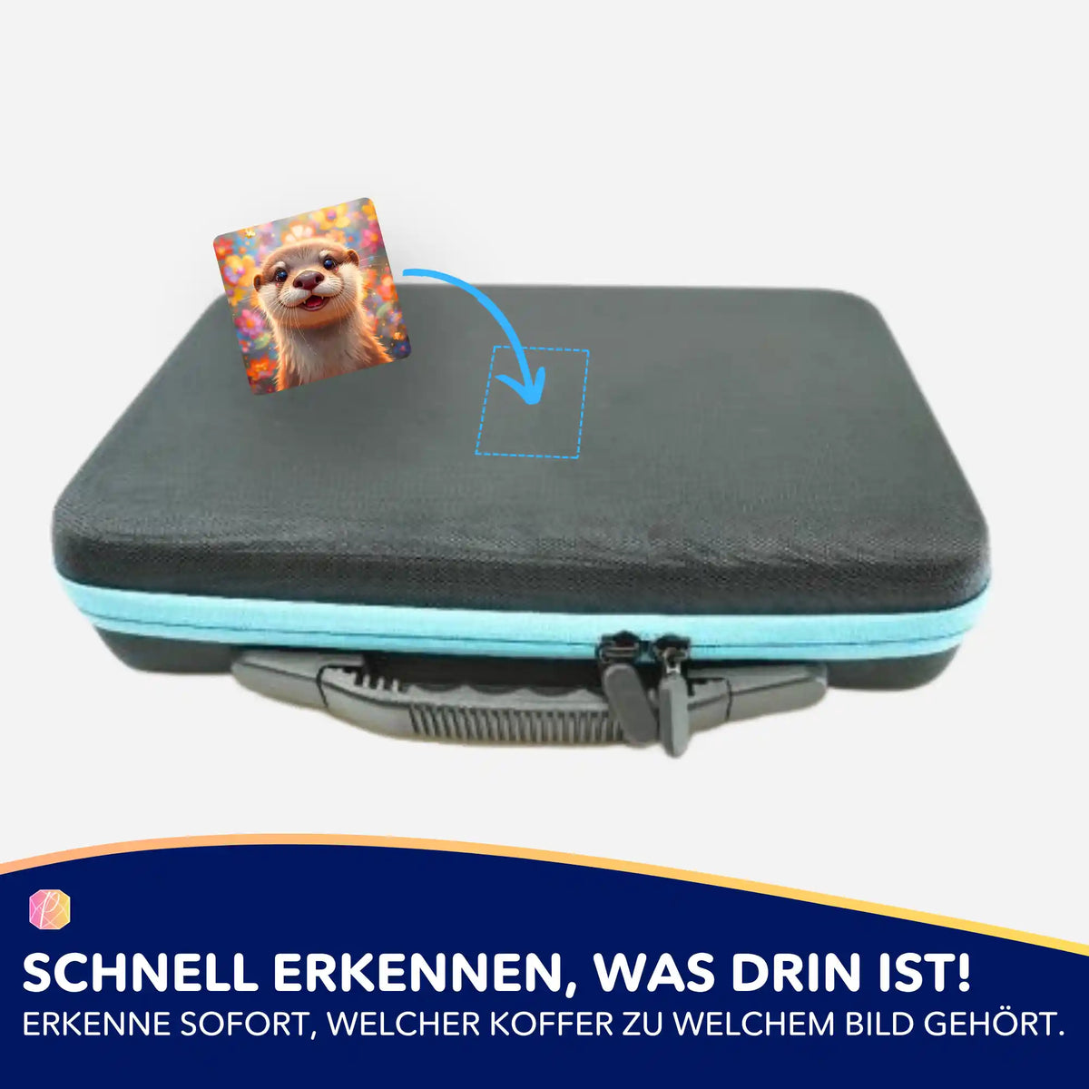 Picmondoo Sticker Sonnenschein im Fell für Diamond Painting Koffer zur Sortierung von Motiven und Zubehör