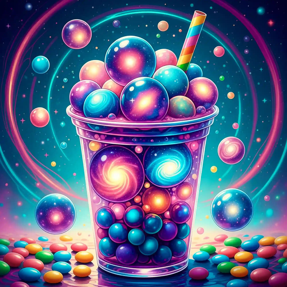Diamond Painting - Univers Bubble Tea