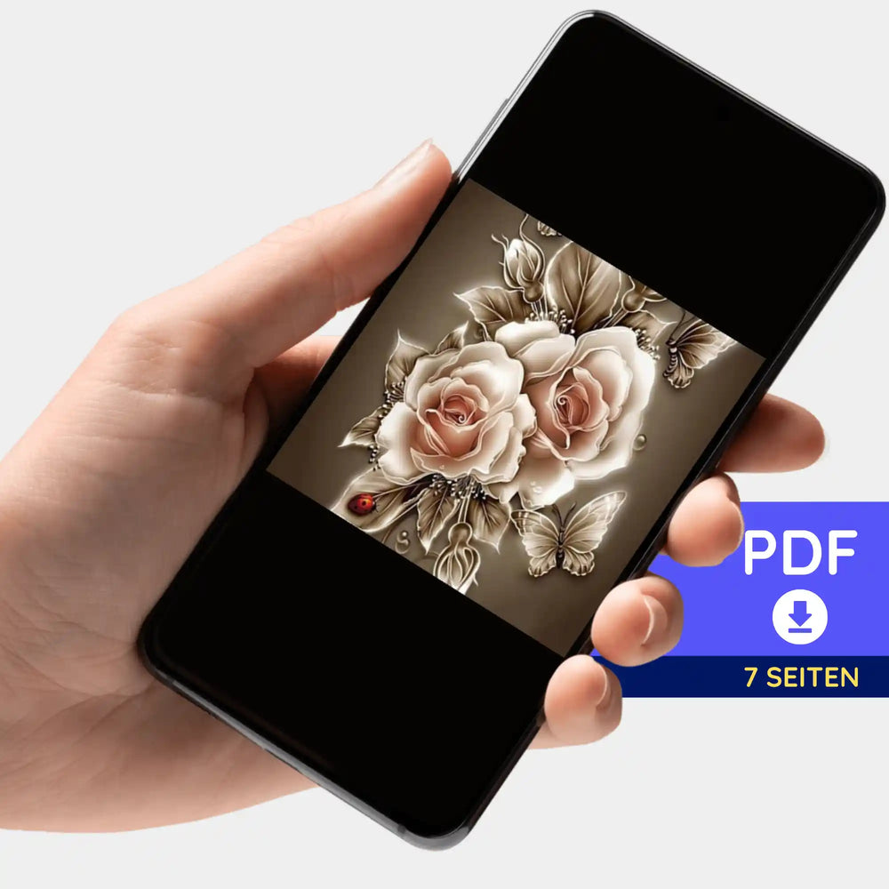 Portfolio numérique - Roses dorées