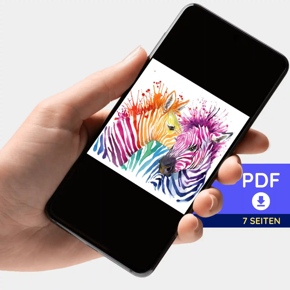 Portfolio numérique - Zèbres colorés