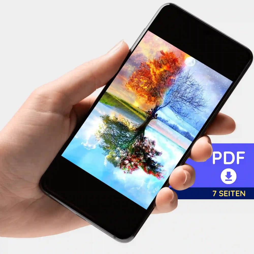 Digitale Bildmappe - Baum der 4 Jahreszeiten MINI
