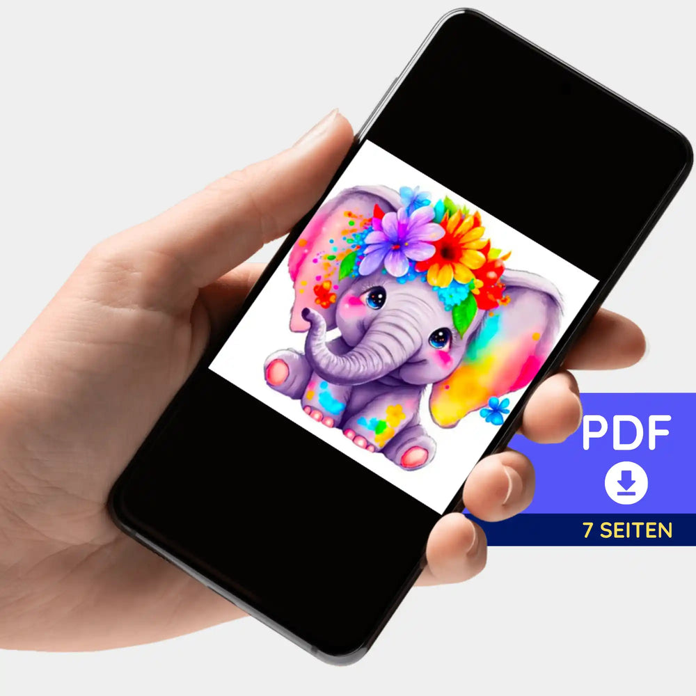 Portfolio numérique - Le petit éléphant fleuri