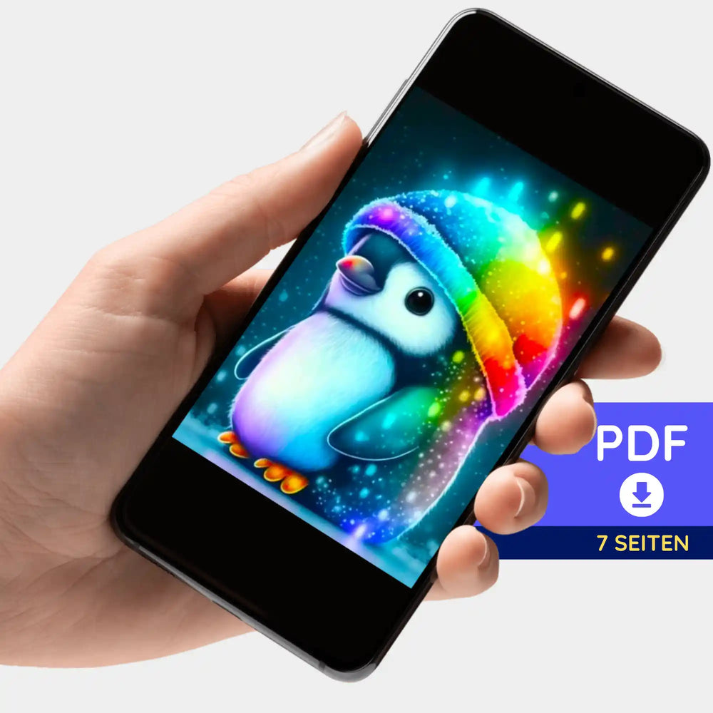Digitale Bildmappe - Kleiner Pinguin
