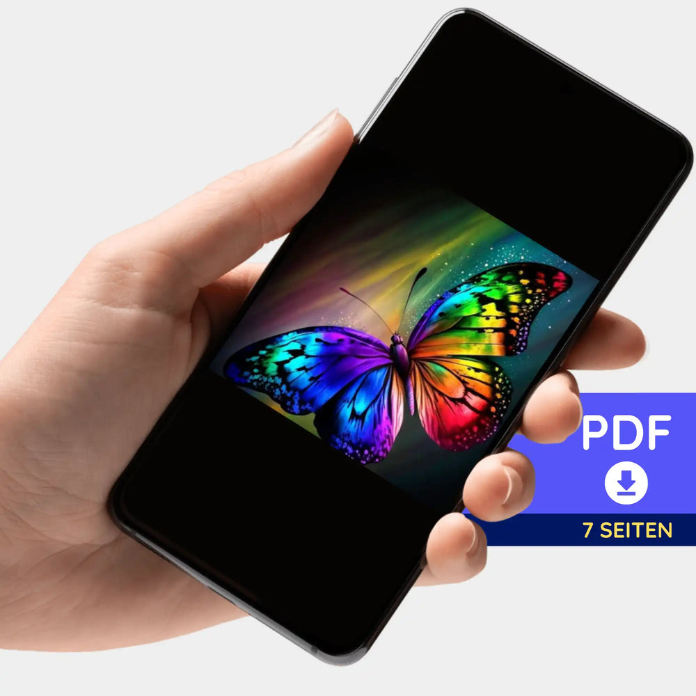Portefeuille d'images numérique - Papillon coloré
