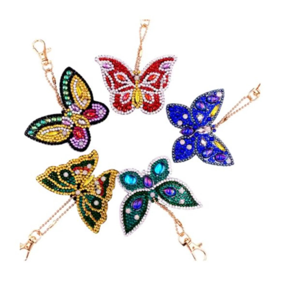 Porte-clés Diamond Painting - Papillons