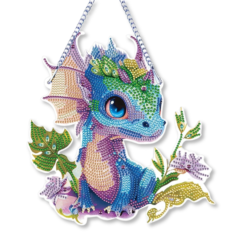 Suspension pour Diamond Painting XXL - Petit dragon