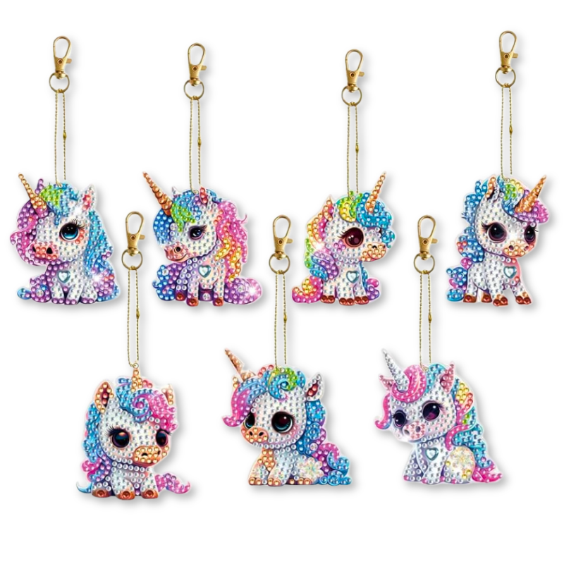 Porte-clés Diamond Painting - Licorne