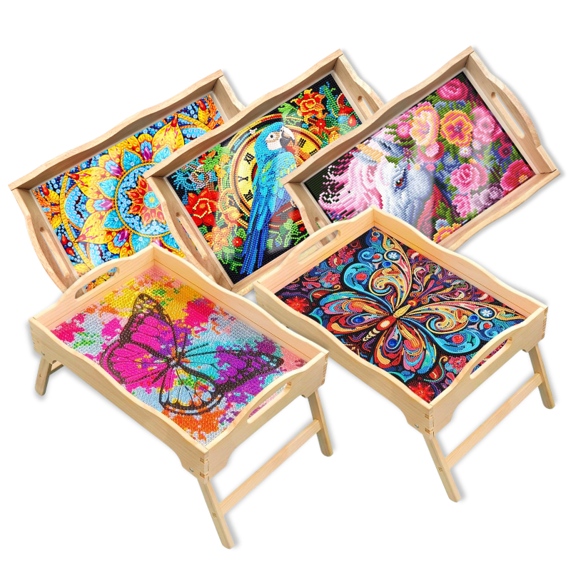 Diamond Painting - Plateau de service "Colors & Fantasy"