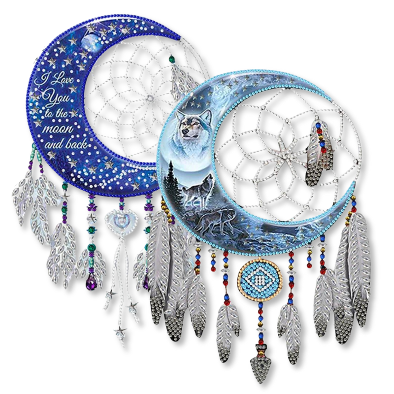Diamond Painting Attrape-rêves - "Lune & Rêves"