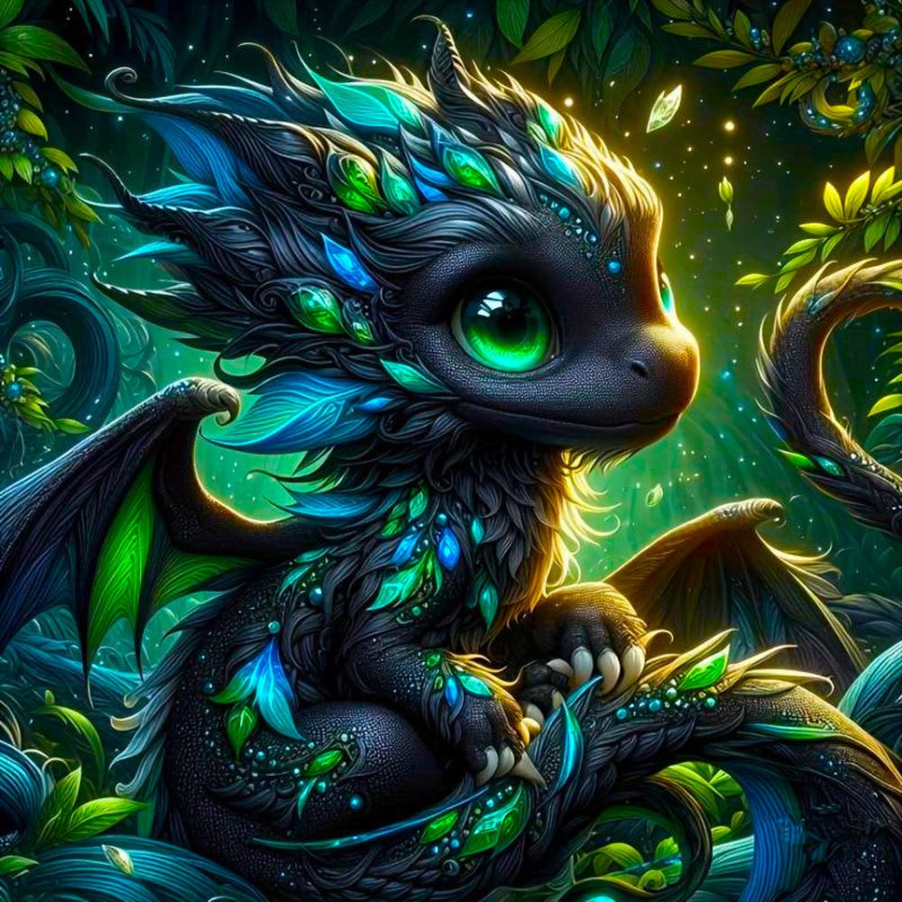 Diamond Painting - Drago le petit dragon