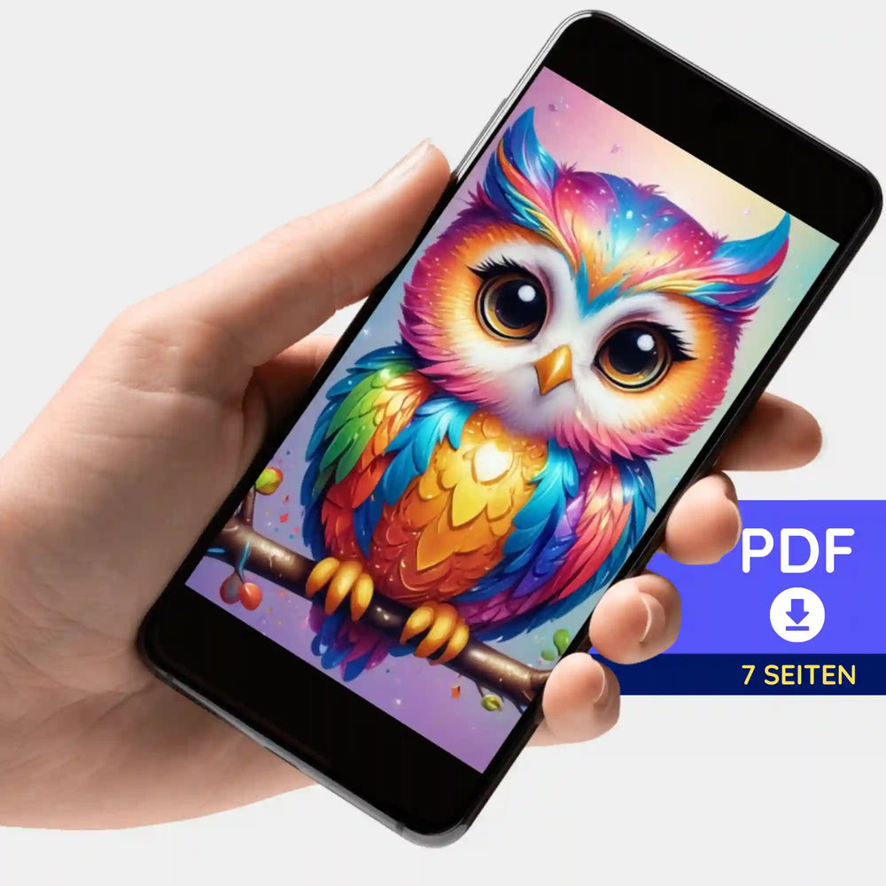 Digitale Bildmappe - Fairydust Special - Eule Fridolin